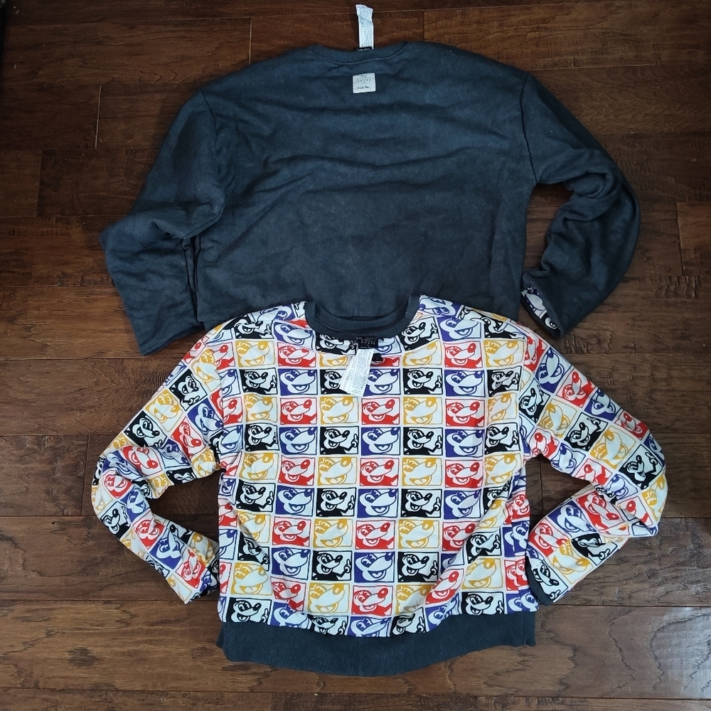 Zara Disney Keith Haring Reversible Mickey Mouse Sweatshirt M NEW No Tags - Picture 3 of 15